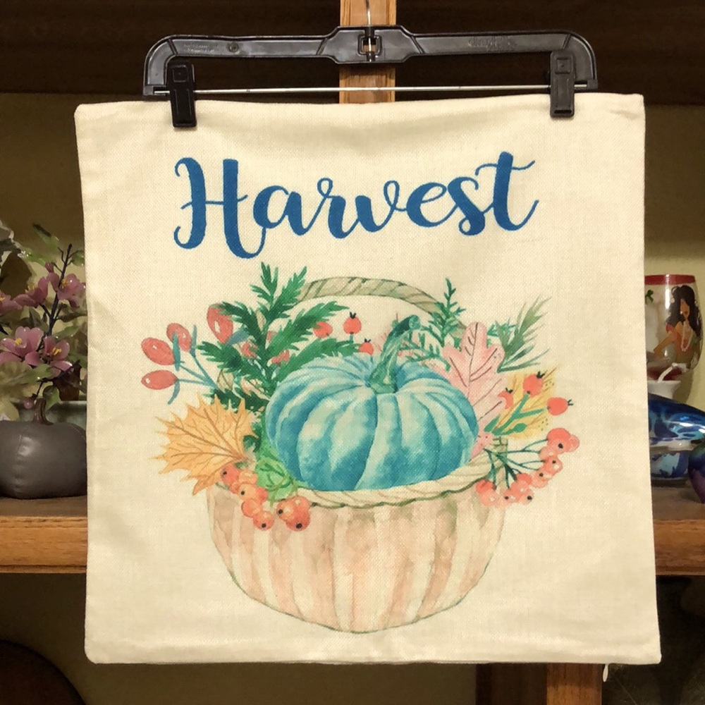 Fall Themed Pillow Cover